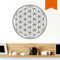 WANDKINGS Wandtattoo Blume des Lebens 100 x 100 cm orange - erhältlich in 33 Farben