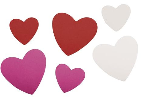 Rayher - 30146999 - Crepla Stanzteile Herzen, 2,8-4,2cm,selbstklebend,
