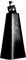 XDrum HCB-8 Cowbell - 8 Kuhglocke mit 25 cm Länge für Drums und Percussion - Glocke aus Stahl - An Schlagzeug montierbar - Schwarz
