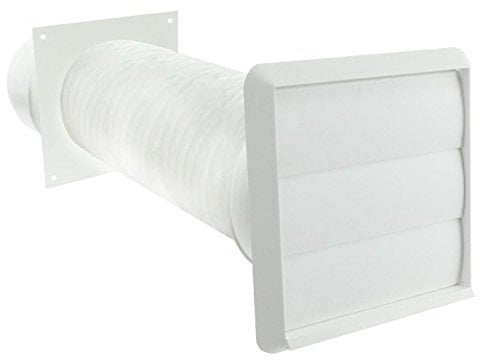 Spares2go Exterior Wall Venting Kit for Cooke & Lewis Cooker Hoods (White, 4 / 102mm)