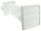 Spares2go Exterior Wall Venting Kit for Cooke & Lewis Cooker Hoods (White, 4 / 102mm)
