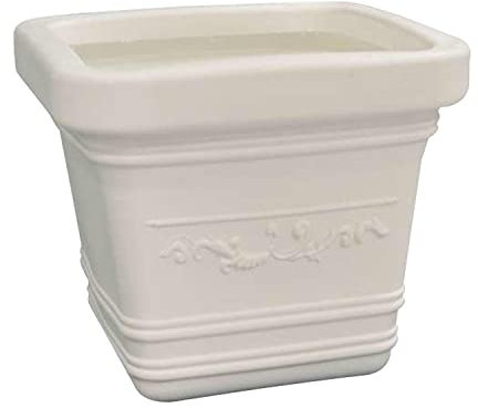 Neu Kunststoff Adriatica NPA031 Vase Quadro Prestige, weiß