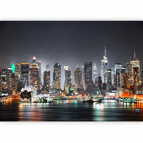 Fototapete murando New York 400x280 cm Vlies Tapeten Wandtapete XXL Moderne Wanddeko Design Wand Dekoration Wohnzimmer Schlafzimmer Büro Flur Stadt City New York d-B-0034-a-c