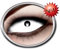 Eyecatcher Sclera Fun - Farbige Kontaktlinsen diameter 22 mm - White Eye - 2 Stück (1 Paar)