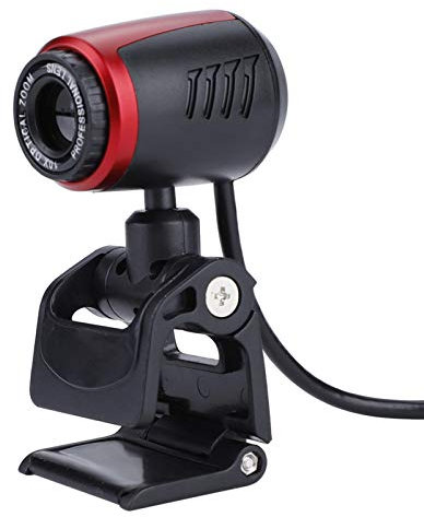 Webcam da 16 MP, HD, USB 2.0, con rotazione del microfono di 360°, per computer, PC, laptop, Skype, registrazione di videochiamate, compatibile con 2000 / XP / 7/8 / 10 / Vista a