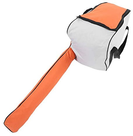 TOPINCN Kettensäge Aufbewahrungstasche Tragbare Verdicken Oxford Stoff Schwere Kettensäge Halter Outdoor Tragetasche Abriebfeste Schutzbox MEHRWEG VERPACKUNG(orange)