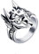 HIJONES Herren Anubis Ankh Kreuz Wächter Ring aus Edelstahl des Alten Ägyptens Silber Größe 68