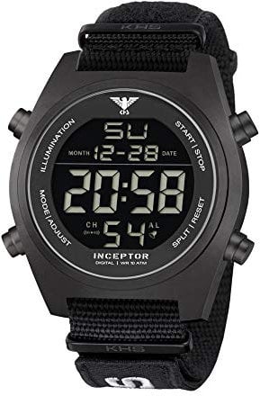KHS Inceptor Black Steel Digital KHS.INCBSD.NXT7 mit Natoband XTAC schwarz