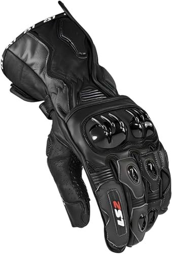 LS2 70099R0112L Motorradhandschuhe Swift Racing, Herren, Schwarz, L