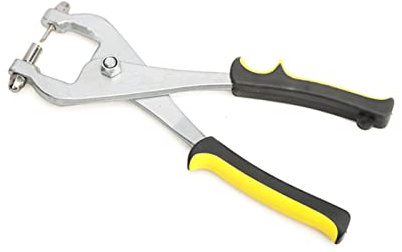 10 Inches Grid Hole Punch, 1/8 Metal Hole Punch with Rubber Handle for Blind Riveting, Multifunctional Ceiling Grid Punch Pliers