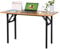 BELIWIN Folding Computer Desk, Writing Desk, PC Laptop Home Office Desk Workstation, 120 x 60 x 75 cm, Walnut