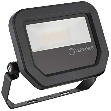 Ledvance Fluter LED: für Wand/Decke/Boden, FLOODLIGHT 10 W / 10 W, 100…277 V, Warm White, 3000 K, Gehäusematerial: Aluminium, IP65, 4058075420847, Schwarz