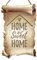 Kreative Feder Home Sweet Home Holzschild | Deko-Schild aus Holz in Schriftrollen-Optik mit Spruch | 29x20cm