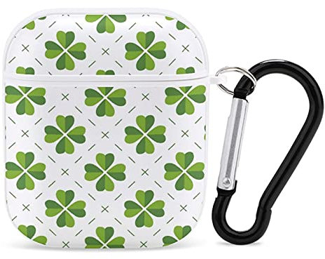 Airpods-Hülle Shamrocks-Klee-Muster Airpod Hard Case Cover Kopfhörerhüllen Für Apple Airpods1 Airpods2