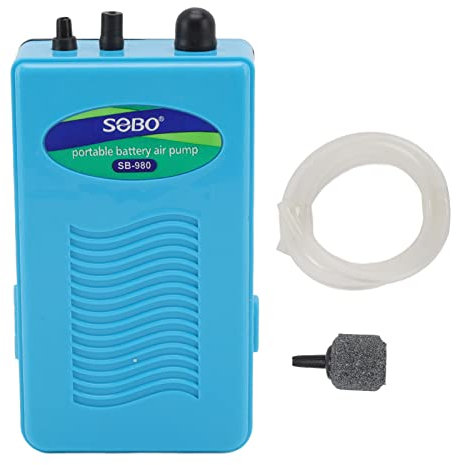 Bomba de Aire para Acuario con Batería, Pesca Silenciosa Al Aire Libre, Bomba de Aire Portátil para Tanque de Peces, Máquina para Hacer Aire para Transporte de Peces Y Cortes de Energía de Emergencia