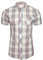 Xact Camicia in Cotone a Quadri per Uomo, Maniche Corte, vestibilità Slim (Nerva - Rose) L