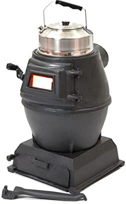 Stufa, Forno A Legna, Fuoco Al Carbonio In Ghisa Pura, Stufa A Legna, Finestra Panoramica, Fornello Da Campeggio per Tenda, Interno, Villa, Riscaldamento e Cucina,S