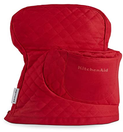 KitchenAid Quilted Fitted Tilt-Head Stand Mixer Cover Single Pack, Passion Red, 14.375x18