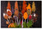 Kunstdruck auf Leinwand, Motiv Kitchen Spices in Spoon, Vintage-Kunstwerk für Esszimmer, warmes mehrfarbiges Gemälde, Lebensmitteldekoration, gerahmt, 30,5 x 40,6 cm