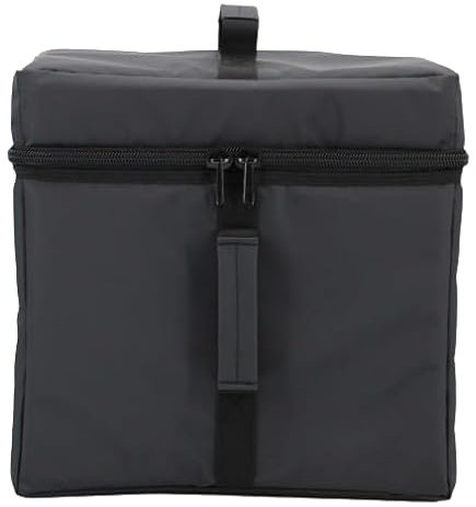 Thermal Insulated Food Delivery Bag - Reusable Cooler Bag for Grocery Shopping & Instacart - Heavy-Duty Pizza Delivery Bag For Hot/Cold Foods - Black