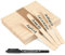 KINGLAKE 50Pcs Wooden Plant Labels with a Marker Pen, 11.4x1cm Wooden Garden Markers Tags Natural Wood Sticks for Seed Herbs Vegetables Flowers