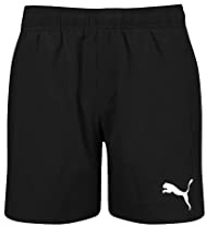 Puma Swim Boys Medium Length Shorts Black
