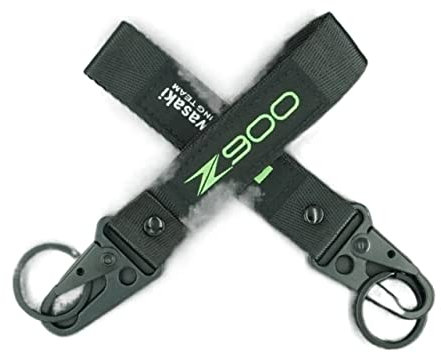 RAEFY pour Kawasaki Z900 Z900RS 2019-2023 Accessoires de Moto étui à clés Coque et Porte-clés chaîne Broder Porte-clés (Couleur : 1 Piece Keychain, Taille : Normal)