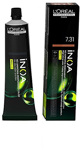 inoa color 7.31 rubio dorado ceniza 60 gr, Loreal