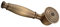 rongweiwang Pommeau de douche Robinet de bain Pulvérisateur Support de douchettes à main résistant à l'usure Brossé, Bronze antique