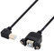 chenyang Câble d'extension USB 2.0 type B pour imprimante scanner disque dur avec vis pour montage sur panneau 50 cm coudé à 90 degrés