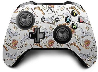 Head Case Designs Offizielle Harry Potter Hedwig Eulen Muster Grafiken Vinyl Haut Gaming Aufkleber Abziehbild Abdeckung kompatibel mit Xbox One S/X Controller
