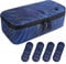 ALLCAMP Sac isotherme à insuline organiseur portable pour médicaments pour diabétiques avec 4 blocs réfrigérants doublure isolante et porte-stylo Bleu