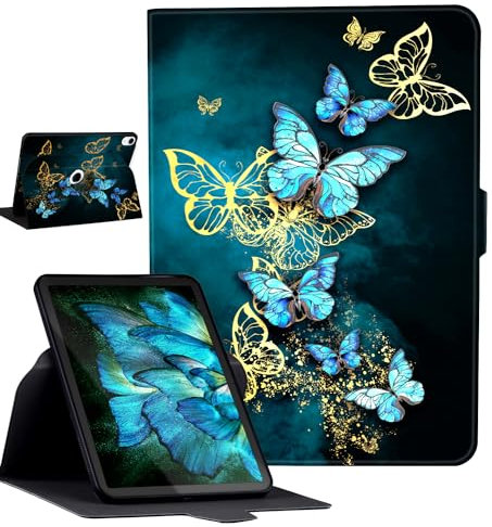 KUAELEN Rotierende schlanke Hülle für iPad (A16) 11th Generation 11 Zoll (2025), iPad 10th Gen 2022 10.9 Zoll iPad 10 Hülle, für Apple iPad 10th Generation Hülle mit Auto Sleep/Wake, Blau
