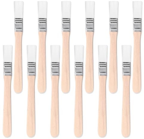 5 Inch Paint Brush Trim Painting Tool Soft Bristle with Wood Handle Small Paint Brushes for Wall, Touch Up, Cabinets, Fences, Edge Painting Tool(0.5 Wide, White)