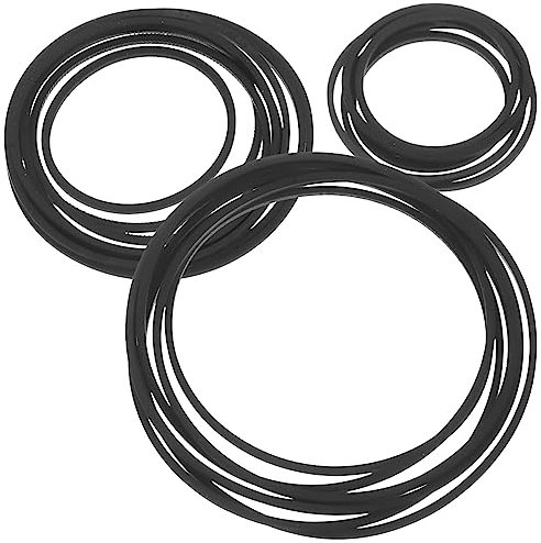 Abaodam 40 Stück Kassettenriemen Gummiriemen 1mm Vierkant Antriebsriemen für Kassettenspieler DVD Laufwerk Aufnahmegerät Musikinstrumentenzubehör