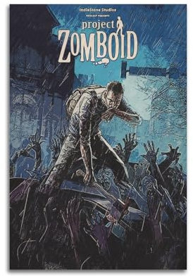 Poster mit Zombie-Zerstörungsprojekt, dekoratives Gemälde, Leinwand, Wandposter und Kunstdruck, moderne Familienschlafzimmer-Dekoration, Poster, 20 x 30 cm