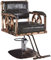 Vintage hydraulische Schönheitsausrüstung, Retro-Friseurstuhl, Friseurstuhl, Hocker, PU-Leder, ergonomisch, verstellbar (maximale Tragfähigkeit: 200 kg), für Friseur (Braun B) n (Braun (Grün B)