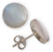 Fly Style Ohrstecker Silber 925 - Muschel Ohrstecker - Ohrringe mit Stein und Muschel - Perlmutt Schmuck, Grösse:6 mm, Farbwahl:helles Perlmutt