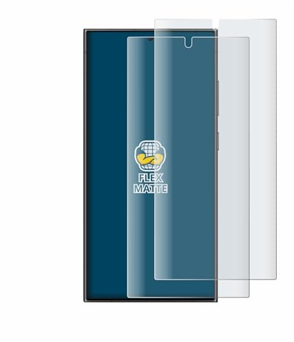 BROTECT Full-Cover Schutzfolie Matt für Samsung Galaxy S24 Ultra (case-friendly) (2 Stück) - Full-Screen Displayschutz-Folie, Curved, Anti-Reflexion