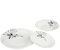 Secret de Gourmet - Service de Table 18 Pièces Floral 27cm Blanc