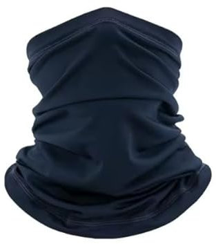 Elastische Kopftücher, Multifunktionstuch, Bandana, winddicht, atmungsaktiv, UV-Schutz, Schlauchschal für Radfahren, Wandern, Schwarz , Standard