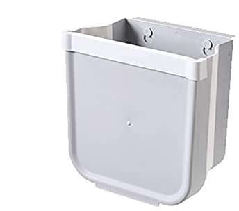 QINGANGS Papelera De Oficina 18 * 27,2 * 18,2 Cm/26,2 * 27,2 * 18,2 Cm Blanco/Gris A Prueba De Caídas, Oficina Menage, Cocina, De Segunda Mano En El Baño, Contenedor De Basura, 1 Bote De Basura Ortog