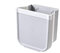 QINGANGS Papelera De Oficina 18 * 27,2 * 18,2 Cm/26,2 * 27,2 * 18,2 Cm Blanco/Gris A Prueba De Caídas, Oficina Menage, Cocina, De Segunda Mano En El Baño, Contenedor De Basura, 1 Bote De Basura Ortog
