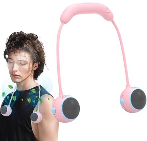 Zestvria Ventilador facial, Ventilador de cuello portátil | Ventilador de cara portátil,Ventilador portátil de cuello manos libres con diseño de auriculares, ventilador de carga USB con 3