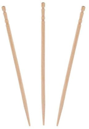 JL&RC Paquete de 800 palillos de dientes redondos de una sola cabeza, palillos de dientes finos para hotel, verde, restaurante, palillo de dientes portátil de bambú en bolsa (1) (800,6,5 cm)