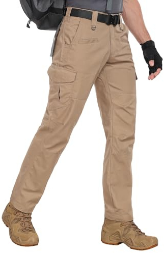 Zoofly Wanderhosen Herren Outdoorhose für Herren Robust Trekking Multitaschen Cargo Arbeitshosen Männer Wasserepellent