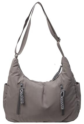 IBALULU Tote Bag Borsa Tracolla Donna, Nylon Borsa A Tracolla casual Borsacasual Casual Mezzaluna Moda per Lavoro Shopping Scuola