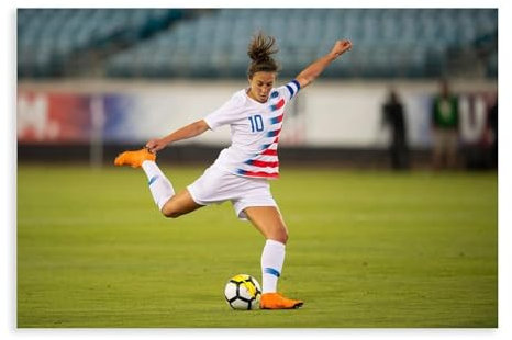 WANGCYJS Carli Lloyd Fußballspieler-Poster 0, Leinwandposter, Schlafzimmer, Dekoration, Landschaft, Büro, Raumdekoration, Geschenk, Unrahmen: 30 x 45 cm