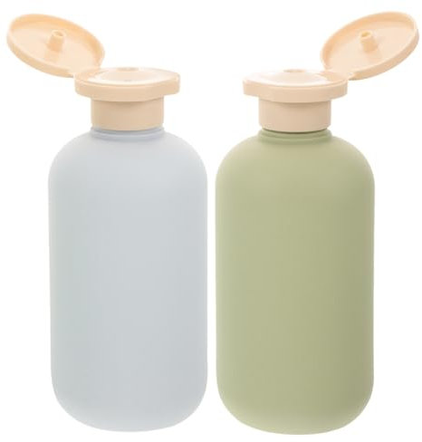 Didiseaon Travel Size Toiletry Bottles Set 2 Pack 300ml Squeeze Shampoo Bottles Refillable for Shampoo Conditioner