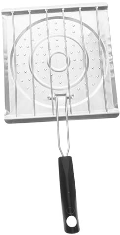 BESPORTBLE Stainless Steel 2 in 1 Toast Maker Grill Rack for Camping and Bbq Folding Handle Toaster Plate for Fish Meat and Tortillas Sturdy Cooking Accessory